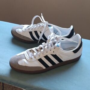 Adidas Samba Men's White and Black Shoes